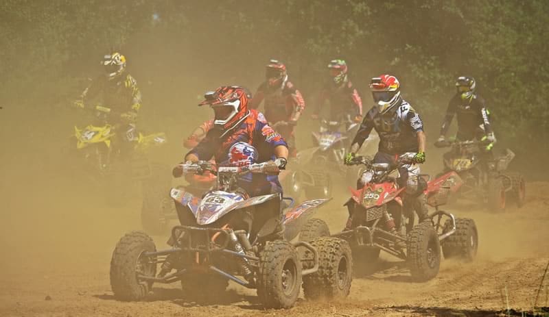 Quad Race on Dusty Road